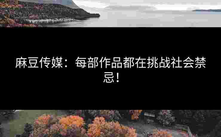 麻豆传媒:每部作品都在挑战社会禁忌!